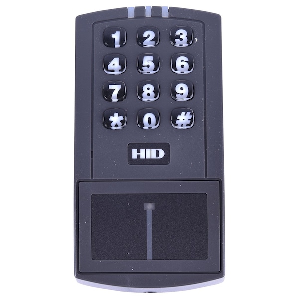 Hid EntryProx Proximity Reader, Stand Alone Access Control Unit, Charcoal Gray, Red and Green LEDs 4045CGNUO - main